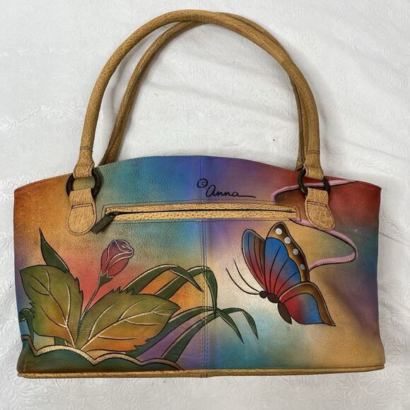 Anuschka Hand Painted Leather Shoulder Bag - Picture 11 of 16
